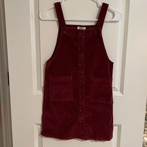 Chelsea & Violet, girls romper skirt, size L, garnet/cranberry color